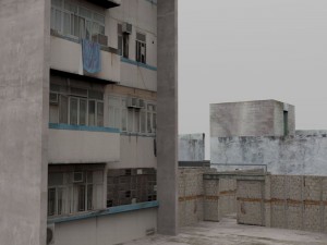 shanty town buildings city blocks 3D 모델