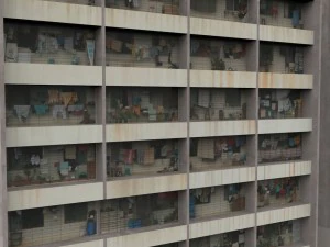 shanty town buildings city blocks 3D Model