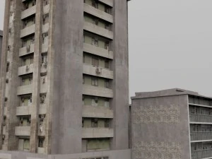 shanty town buildings city blocks 3D Model