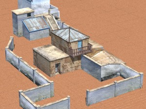 shanty town 2 large compound 3D Model