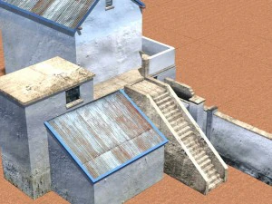 shanty town 2 large compound 3D Model