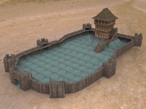 castle keep and tower 3D Model