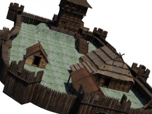 castle keep and tower 3D Model