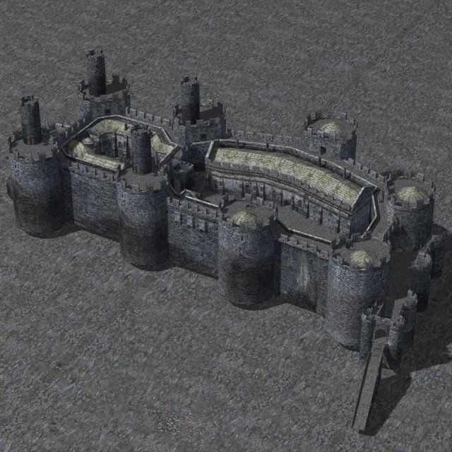 castle set 1 3D Model .c4d .max .obj .3ds .fbx .stl .blend 