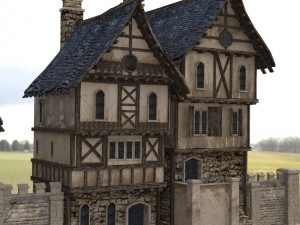 medieval street Modello 3D