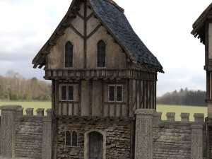 medieval street Modello 3D