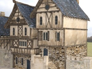 medieval street Modello 3D