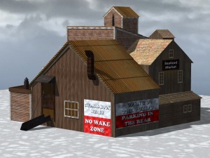 wharf building 3D Model