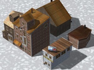 wharf building 3D Model