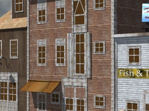 wharf building 3D Model