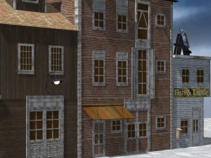 wharf building 3D Model