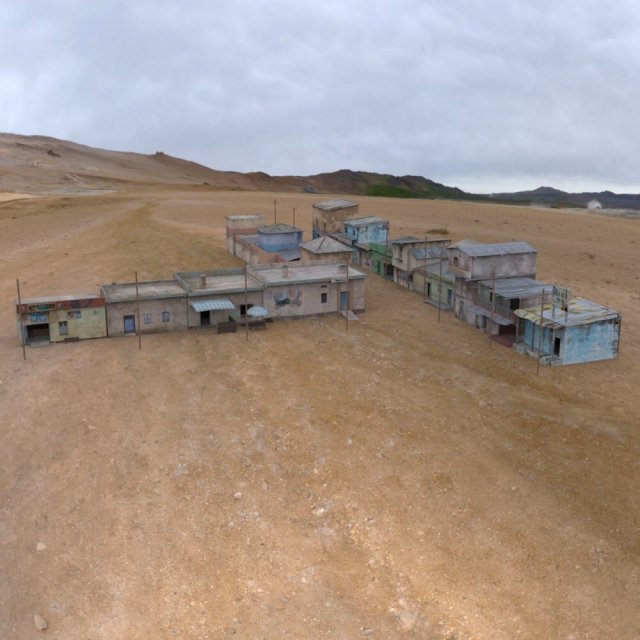 shanty town buildings 2 town blocks 3D-Modell .c4d .max .obj .3ds .fbx .stl .blend 