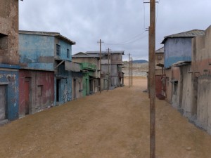 shanty town buildings 2 town blocks 3D-Modell