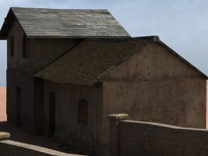 झोंपड़ी शहर की इमारतें 2 फार्म 3D मॉडल