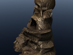 skull rock mountain 3D मॉडल