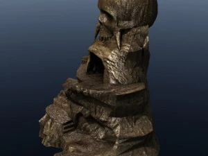 skull rock mountain 3D Model