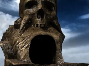 skull rock mountain 3D Model