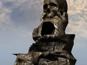 skull rock mountain 3D Model
