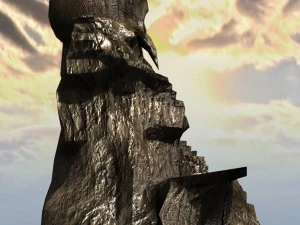 skull rock mountain 3D Model