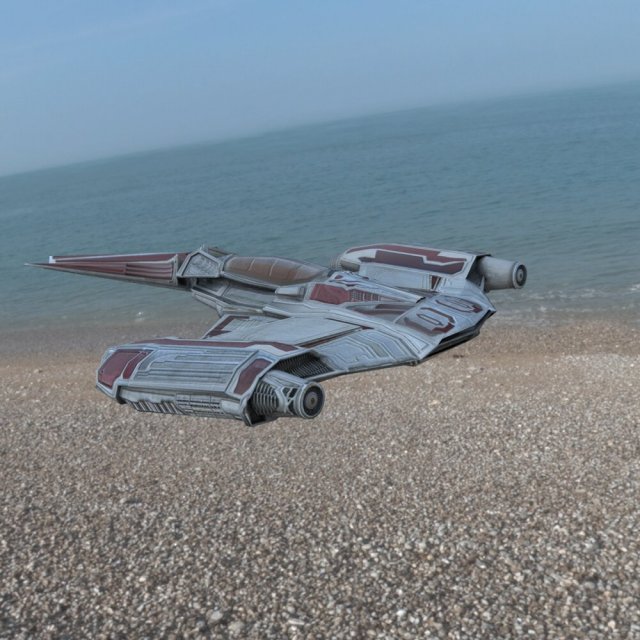 zerius spaceship in 3ds and obj formats 3D Model .c4d .max .obj .3ds .fbx .stl .blend 