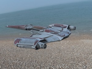 zerius spaceship in 3ds and obj formats 3D Model