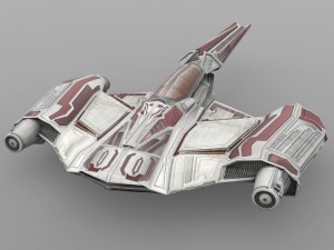 zerius spaceship in 3ds and obj formats 3D Model