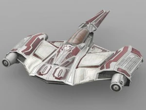 zerius spaceship in 3ds and obj formats 3D Model