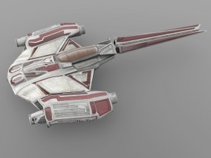 zerius spaceship in 3ds and obj formats 3D Model