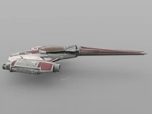 zerius spaceship in 3ds and obj formats 3D Model