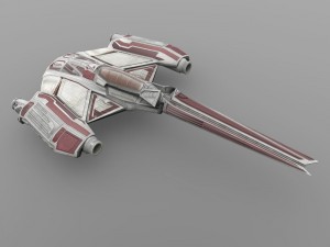 zerius spaceship in 3ds and obj formats 3D Model