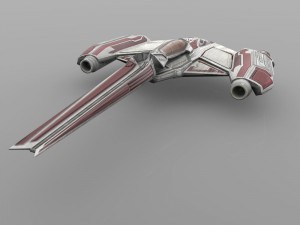 zerius spaceship in 3ds and obj formats 3D Model