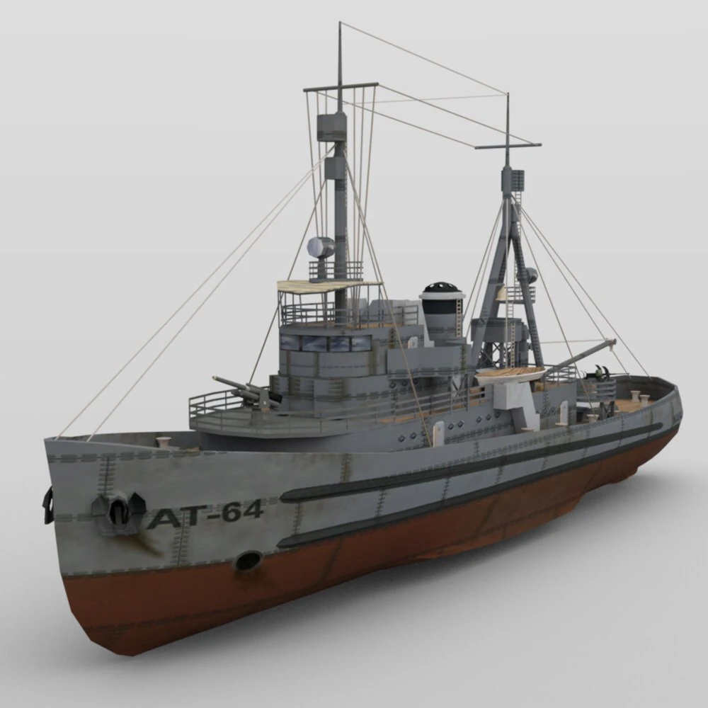 uss navajo in fbx and obj format 3D Model .c4d .max .obj .3ds .fbx .stl .blend 