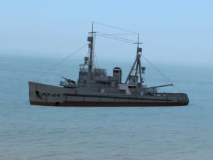 uss navajo in fbx and obj format 3D Model