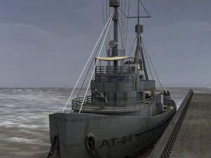 uss navajo in fbx and obj format 3D Model