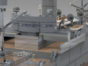 uss vestal in 3ds and obj format 3D Model