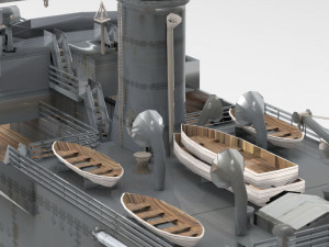 uss vestal in 3ds and obj format 3D Model