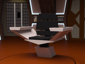starship bridge 16 in obj and fbx format 3D-Modell