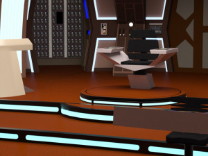starship bridge 16 in obj and fbx format 3D-Modell