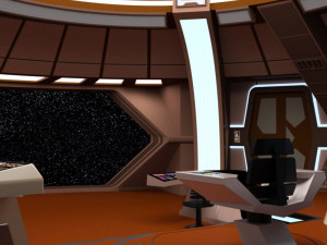 starship bridge 16 in obj and fbx format 3D-Modell