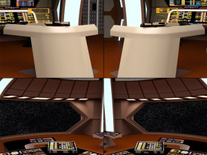 starship bridge 16 in obj and fbx format 3D-Modell