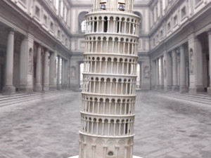 leaning tower of pisa in obj and fbx formats 3D Model