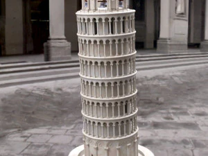 leaning tower of pisa in obj and fbx formats 3D Model