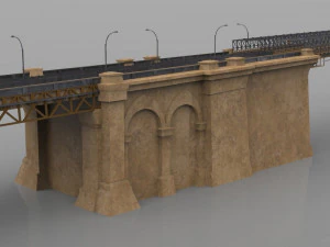 brooklyn bridge in 3ds and obj formats 3D Model