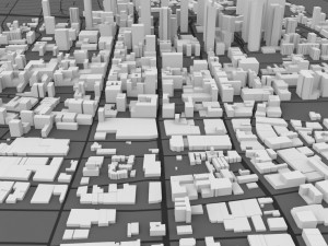 los angeles cityscape in 3ds and obj formats 3D-Modell