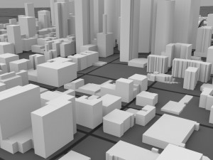 los angeles cityscape in 3ds and obj formats 3D-Modell