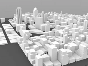 san diego cityscape 3D Model