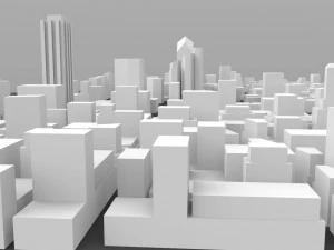 san diego cityscape 3D Model
