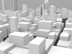 san diego cityscape 3D Model