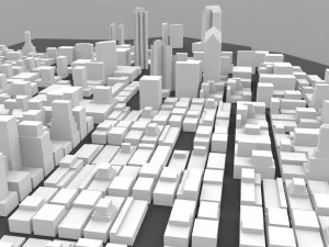 san diego cityscape 3D Model