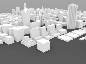 san diego cityscape 3D Model